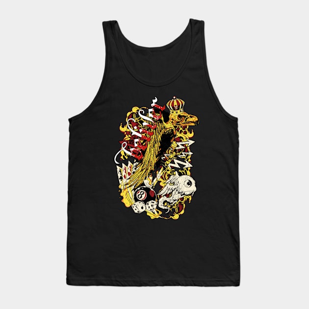 bird skull with crown Tank Top by MuftiArt